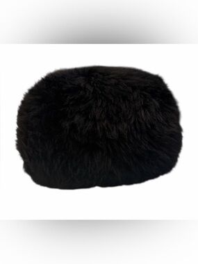 Vintage Beimar Black Tuscan Italian Dyed Lamb Fur Winter Hat Made in Italy